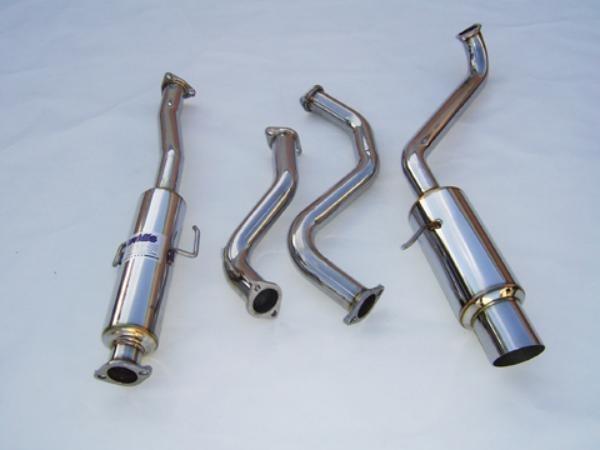 Invidia exhaust n1 catback cat back ss tip 88-91 honda cr-x ef ef8 d15 d16a crx