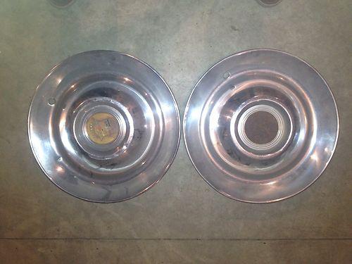 1952 1953 cadillac hubcaps lot of 2, 51, 52, 53, 54, 55 vintage caddy hotrod