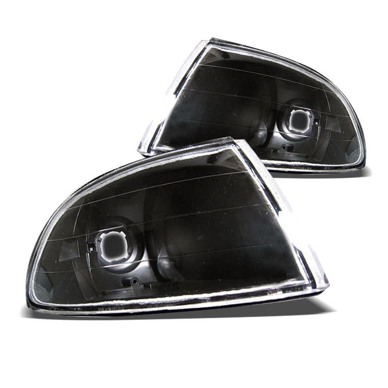 1992-1995 honda civic 2/3 door black corner side turn signal lights set pair