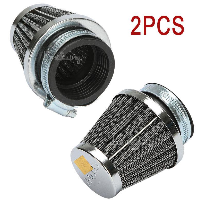 2* 35mm motorcycle bike tapered air pod filter for honda mtx80 cb100  kawasaki