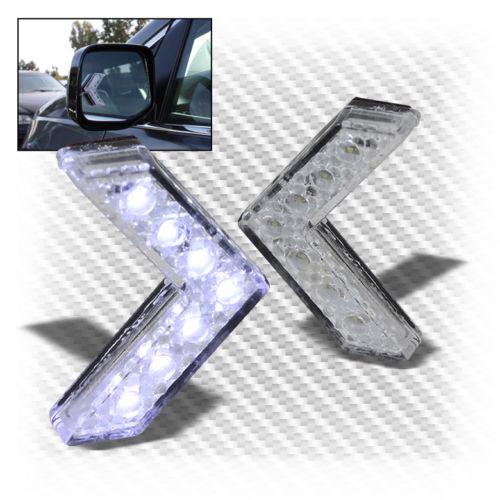 Sequentail 7-led turn signal arrow blue lights side view mirror instant upgrade