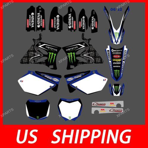 Team graphics backgrounds decals for yamaha yz125 yz250 2002 2003 2004 05 06 07