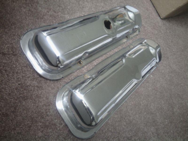 1962-1968 pontiac factory chrome valve covers- gto gp catalina bonneville 