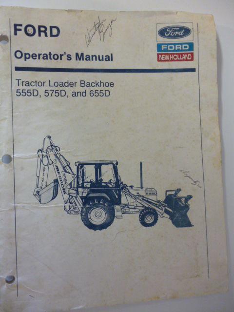 Ford tractor operator's manual