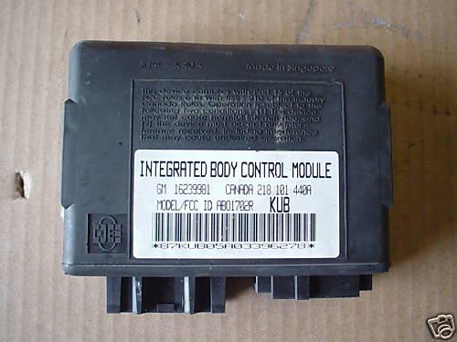 97-02 camaro firebird body control module bcm  code kub