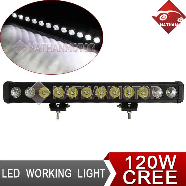 120w cree led work light bar offroad cab atv utb truck flood combo driving lamp