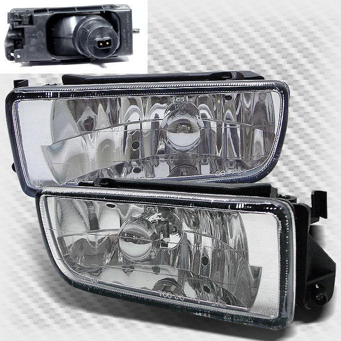 1992-1998 bmw e36 3-series clear replacement bumper fog lights lamps pair set