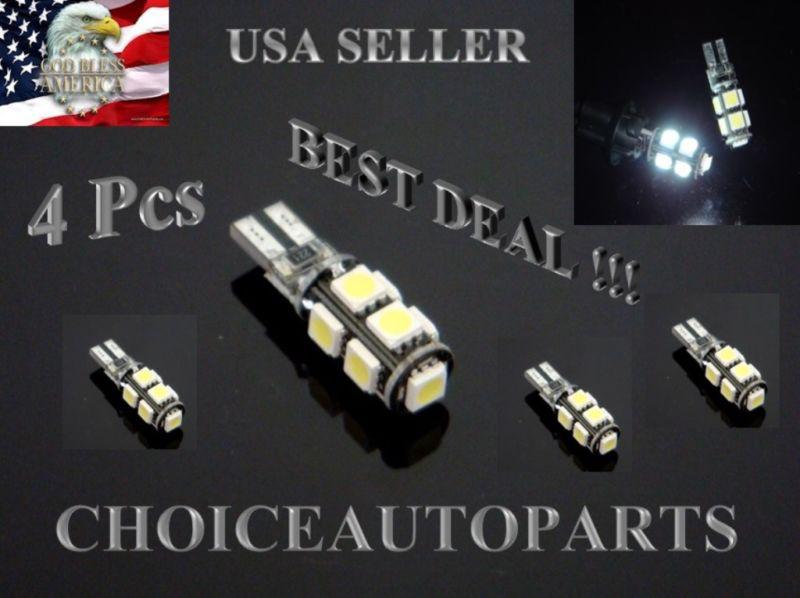 4x t10 5050 w5w 168 194 501 9smd canbus xenon white car led light bulbs