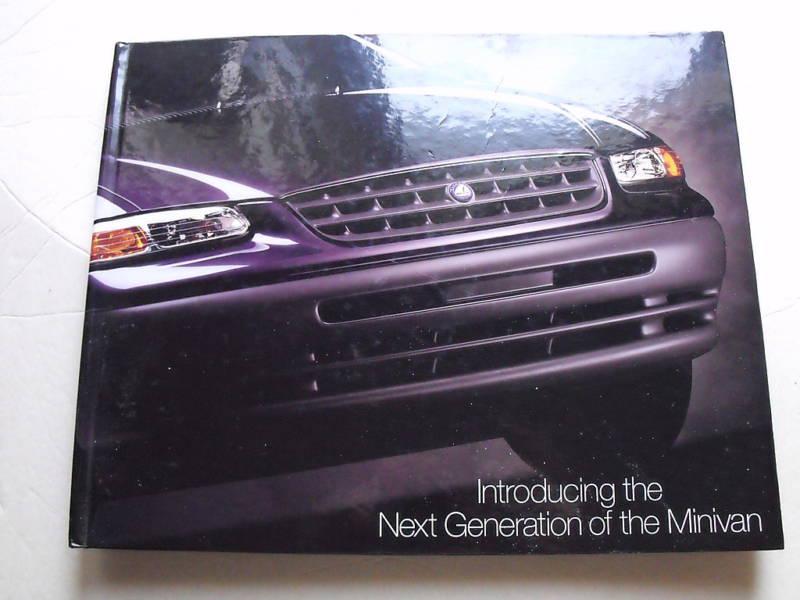 1996 dodge caravan interactive hard cover sales brochure