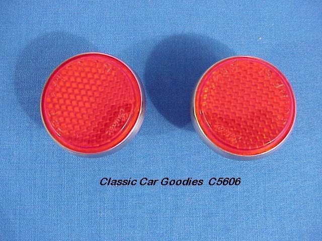 1956 chevy tail light reflectors. brand new pair!
