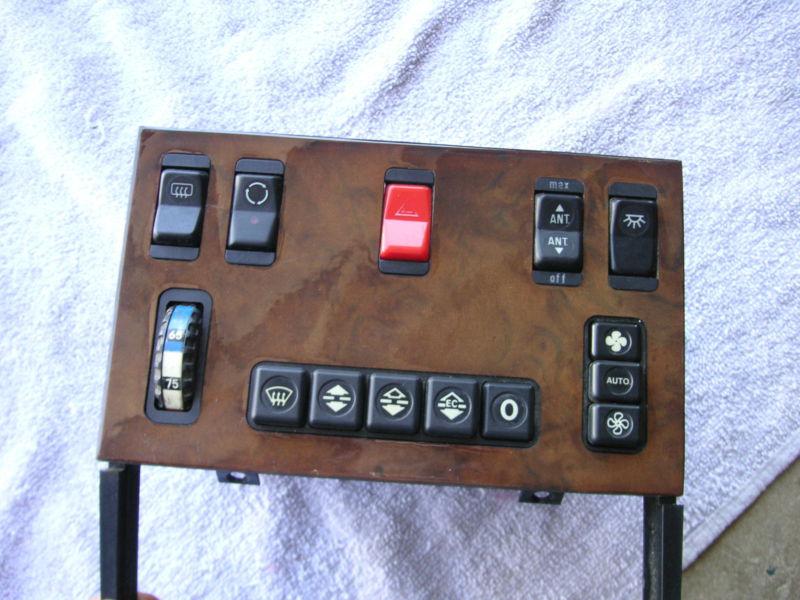 1990 mercedes benz 560 sel 126 heater ac control hazard switch.          my#428