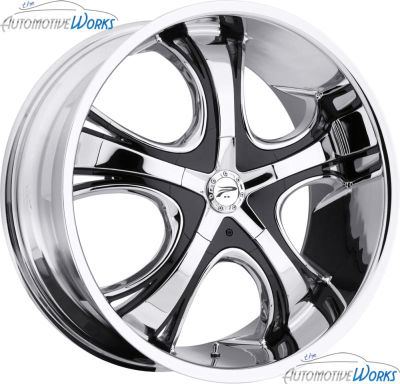 1 - 18x8 platinum 416 patriarch 5x100 5x114.3 5x4.5 +42mm chrome wheel rim 18"