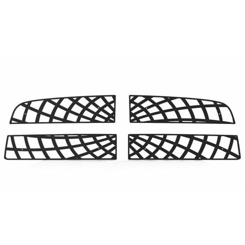 Dodge ram 09-12 spider web black powdercoat grill insert trim cover