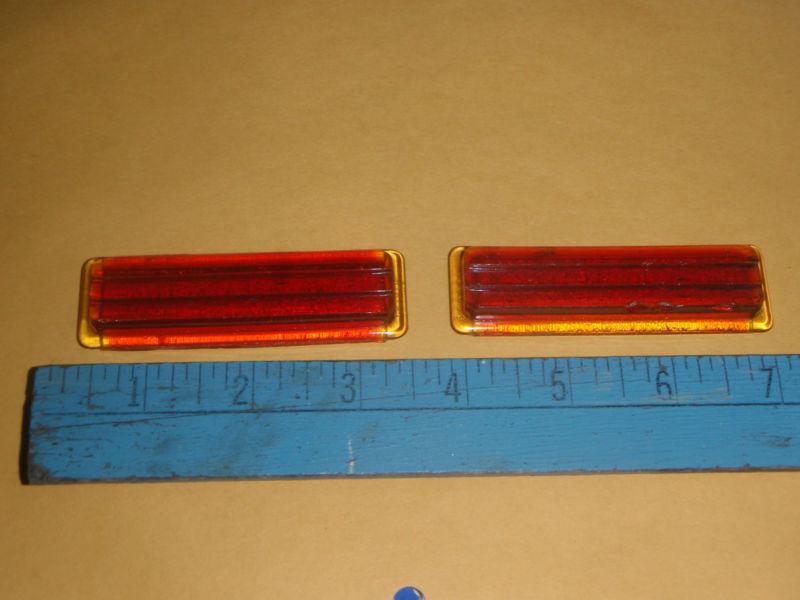 Vintage 1939 oldsmobile taillight side marker lenses  original i.c.c. 920689 