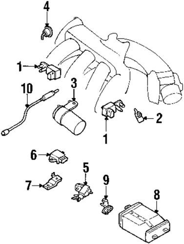 Nissan oem 149558j10a emission-solenoid valve