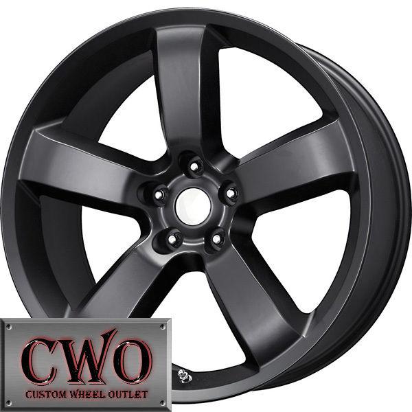 20 black replica srt8 wheels rims 5x115 5 lug charger challenger 300 300c