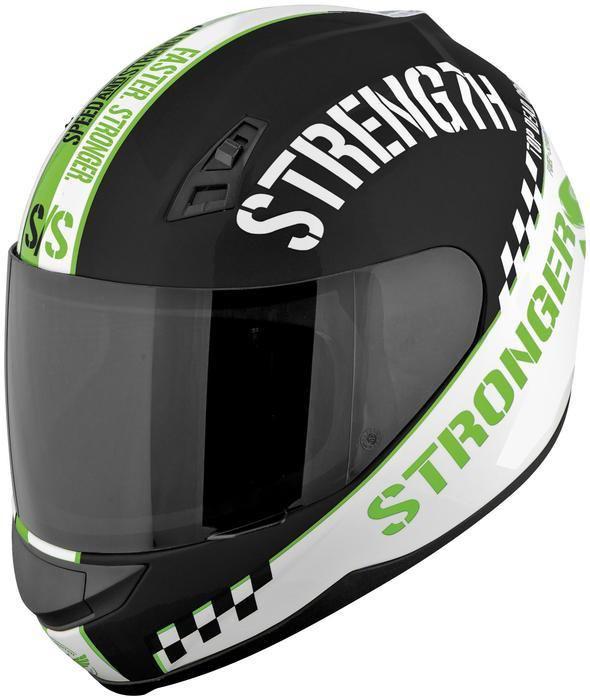 Speed and strength ss700 top dead center motorcycle helmet green lg/large