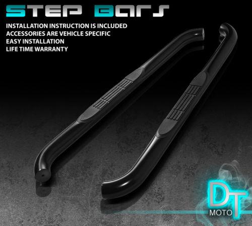 07-13 tundra regular cab 2dr 3" side step nerf bar running board black coated