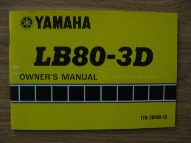 Vintage nos 1976 yamaha lb80-3d scooter motorcycle owners manual