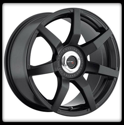 17x8 drifz monza 207mb 5x4.5/112 accord intrepid leganza golf black wheels rims