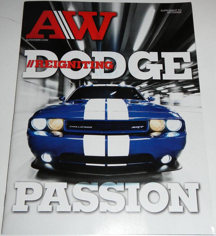 Autoweek magazine reigniting dodge passion 2011 charger srt8 challenger srt8 392