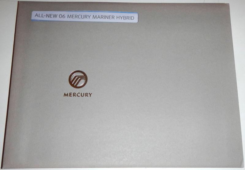 2006 mercury mariner hybrid portfolio brochure