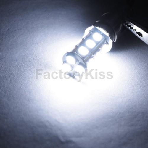 Fk auto 2 car bulb 1157 bay15d 18-led smd white side/stop light #370