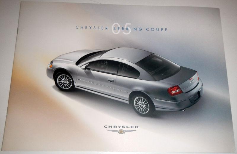 2005 chrysler sebring coupe brochure