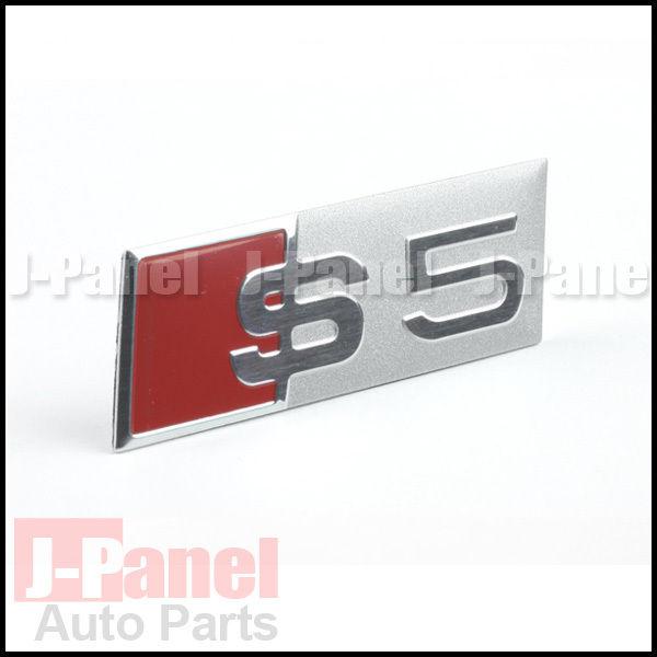 S5 metal aluminium badge emblem s line sline quattro silver accessory interior