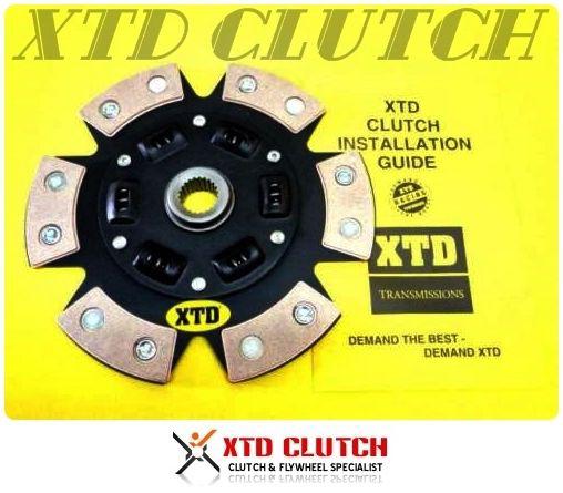 Xtd® 6 puck stage 3 clutch disc lancer evo evolution 7 8 9 mr