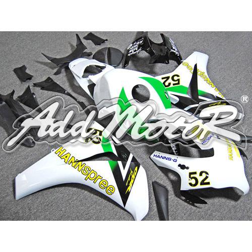 Injection molded fit fireblade cbr1000rr 08-11 52 # black white fairing 18n23