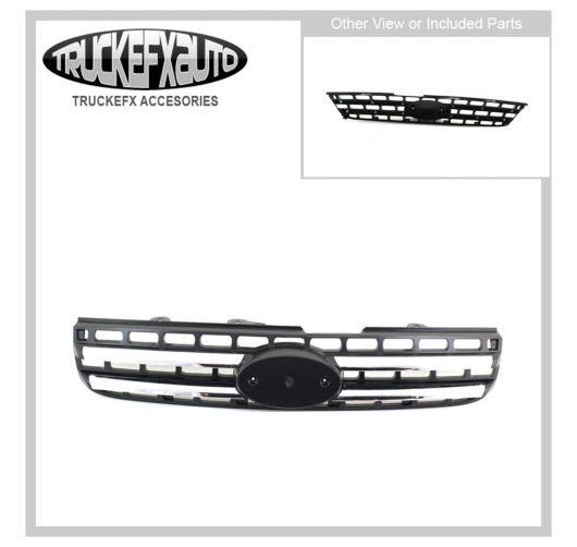 New grille assembly chrome shell black insert ki1200128