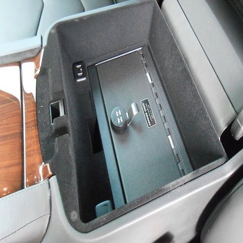 Console vault full floor console gun safe for 15-16 escalade w/4-digit combo