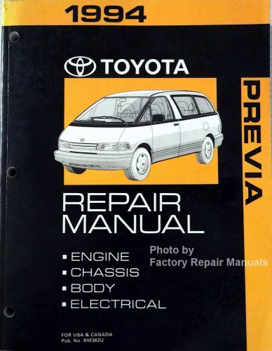 1994 toyota previa van factory service manual original shop repair