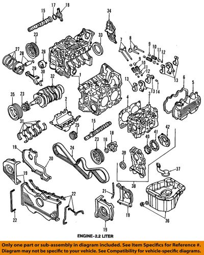 Subaru oem 90-96 legacy camshaft-front cover gasket 13583aa051