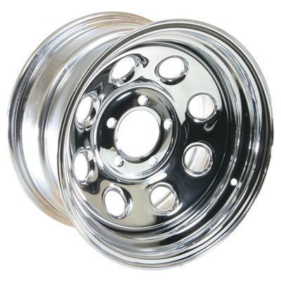 Cragar wheel soft 8 steel chrome 15"x8" 5x4.75" bolt circle set of 2