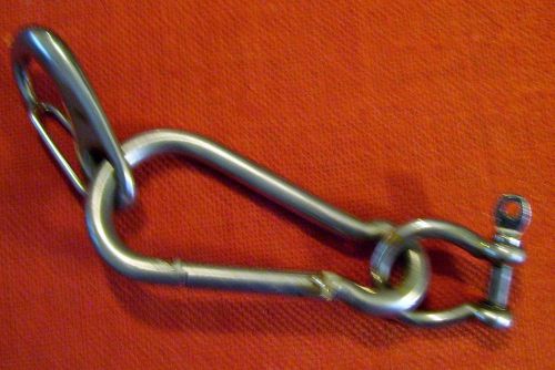 Spring link snap hook stainless steel - 3 pcs.  to connect towing lines