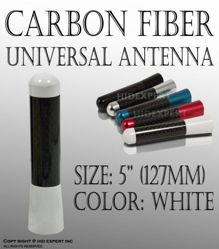 Fit icbeamer dodge 5&#034; 127mm 100% carbon fiber white mini universal ant by9440