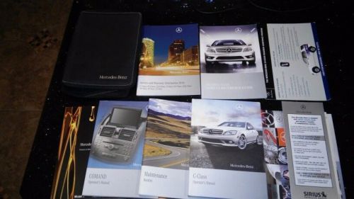 2010 mercedes c class owners manuals with case