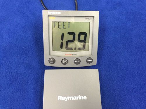 Raytheon st60 multi display a22003 raymarine speed depth wind repeater w/ cover