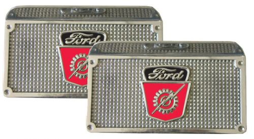 New running board step plate set 1948-56 ford pickup truck