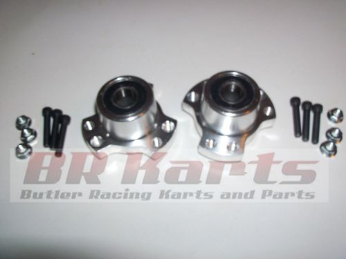 Set of 2 front wheel hubs, 5/8&#034; racing go kart, cart stool midget