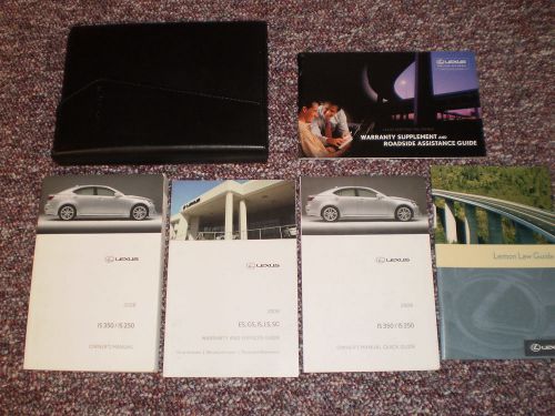 2008 lexus is 350 250 car owners manual books guide case all models