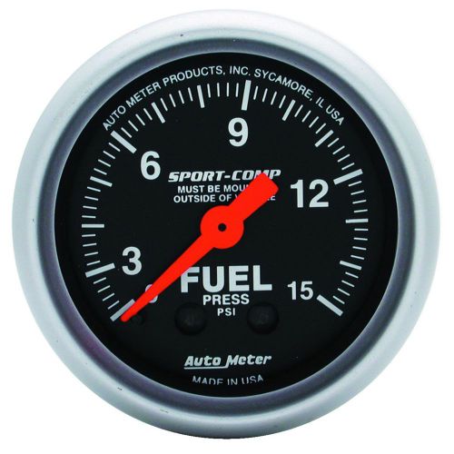 Auto meter 3311 sport-comp; mechanical fuel pressure gauge