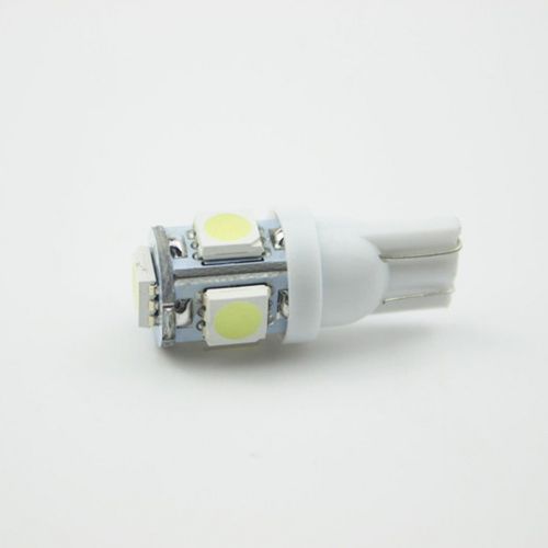 2*suv car xenon white 5-smd led truck sidelight interior bulb t10 w5w 501 6000k