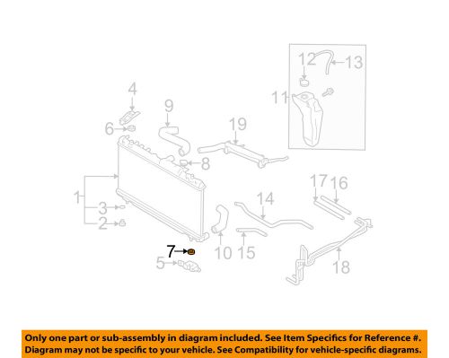 Subaru oem 2000 legacy 2.5l-h4-radiator assembly mount cushion 45135ae01a