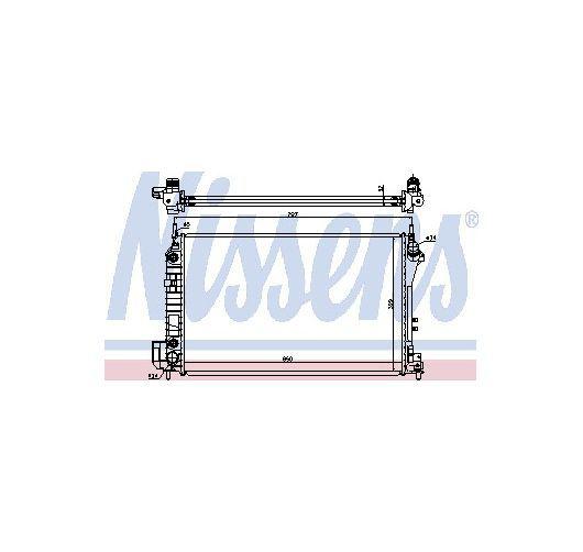 New nissens radiator chevy chevrolet malibu 2006 saab 9-3 2009 2008 2007 63023a