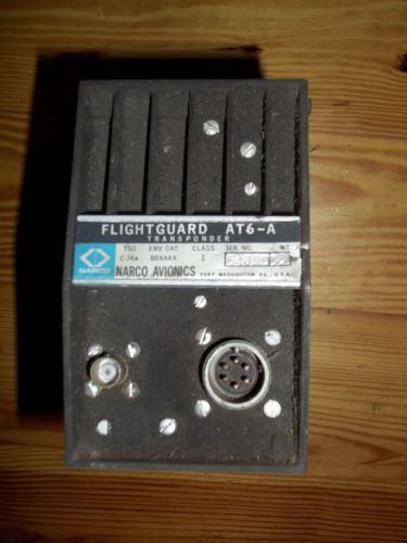 Narco avionics flightguard at6-a transponder cnr169b5 serial 54jr8