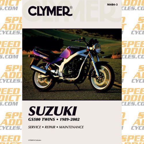 Clymer m484-3 service shop repair manual suzuki gs500 twins 1989-2002