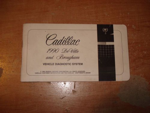 1990 cadillac deville brougham diagnostic systems shop manual service booklet